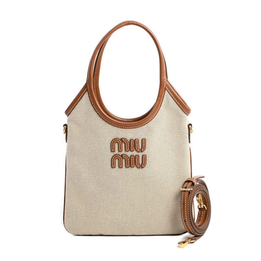 Miu Miu Ivy Handbag Beige